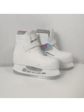 Bauer Lil Angles Kids Ice Skates Winter Athletic Sporty Adjustable Youth Y12/13